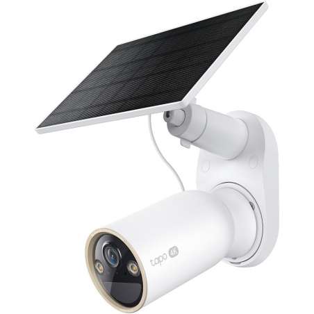 Cámara de Seguridad Exterior con Panel Solar IP TP-Link Tapo C460 KIT Bullet 8MP 3.17mm IP66
