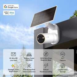 Cámara de Seguridad Exterior con Panel Solar IP TP-Link Tapo C460 KIT Bullet 8MP 3.17mm IP66
