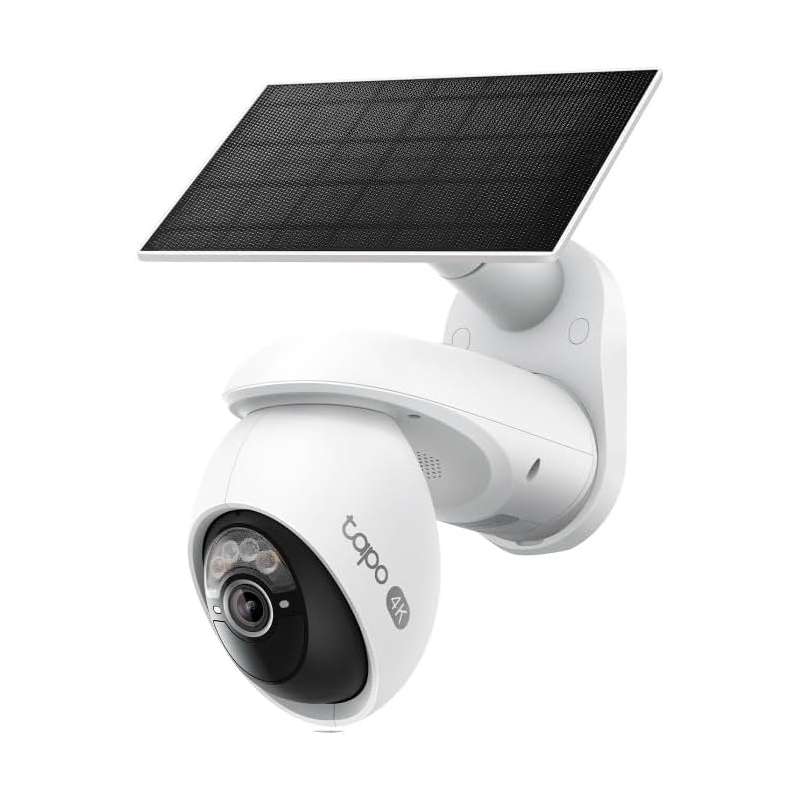 Cámara de Seguridad exterior con Panel Solar IP TP-Link Tapo TC92 PT 8MP 4mm  IP65