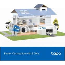 Cámara de Seguridad exterior con Panel Solar IP TP-Link Tapo TC92 PT 8MP 4mm  IP65