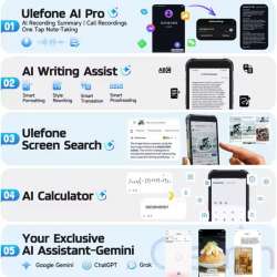 Ulefone RugKing 4G 16GB/256GB Negro