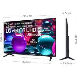 Televisor LG 43UA73006LA 43" 4K UHD Smart TV WebOS 25 con Google Assistant